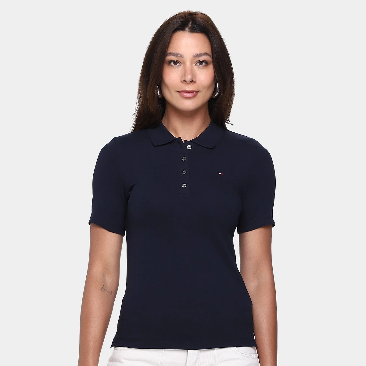 Miniatura Camisa Polo Tommy Hilfiger 1985 Feminina Marinho - G