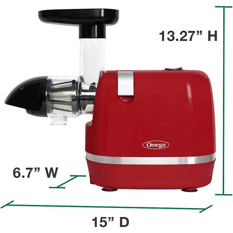 Centrífuga de Frutas Omega H3000RED 500mL, 110V 150W, Vermelha