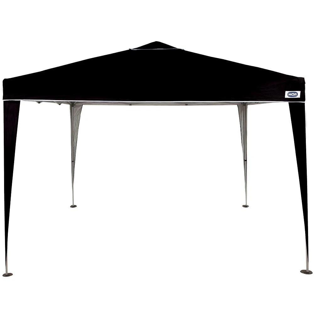 Miniatura Tenda Gazebo Praia Dobrável Preta Sanfonada 3 x 3 M Mor