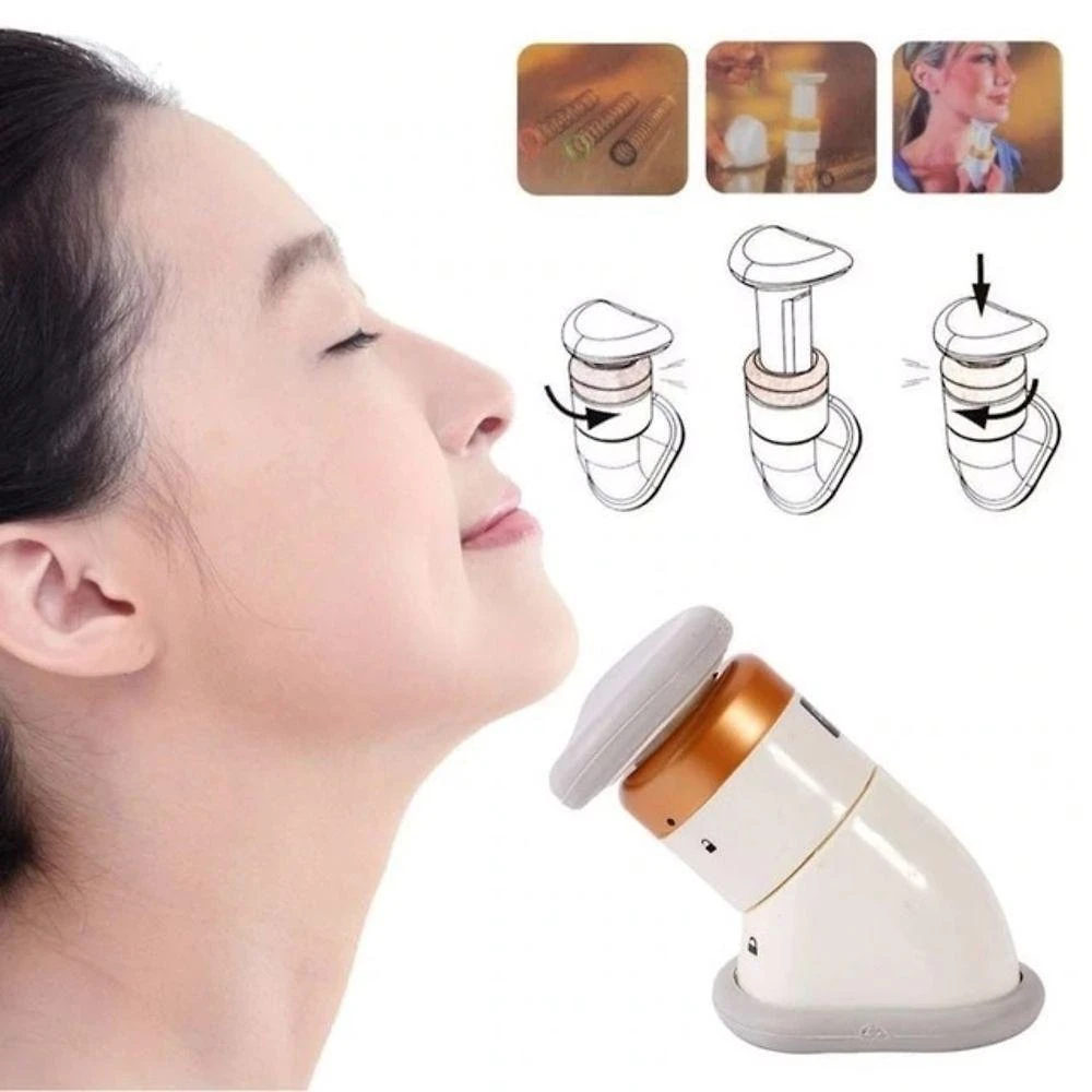 Massageador Pescoço e Queixo Neckline Slimmer Tonificador Facial com Molas de Resistência
