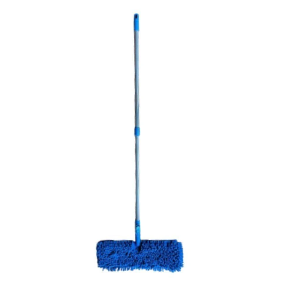 Esfregão Flat Cabo Extensível para Limpeza em Geral Haste Flexível Base Ampla Clean Tech