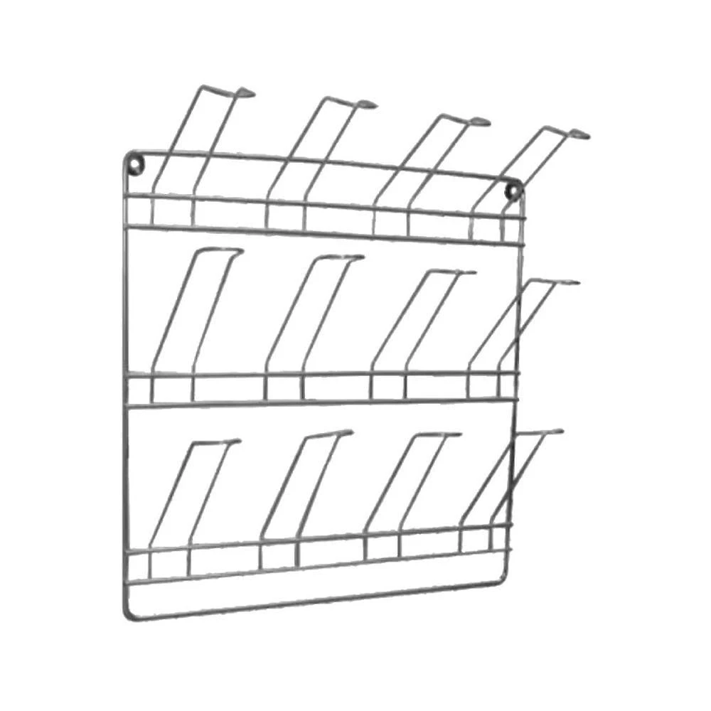 Suporte para Copos de Parede Simples 12 Unidades Arame Galvanizado Aramefer