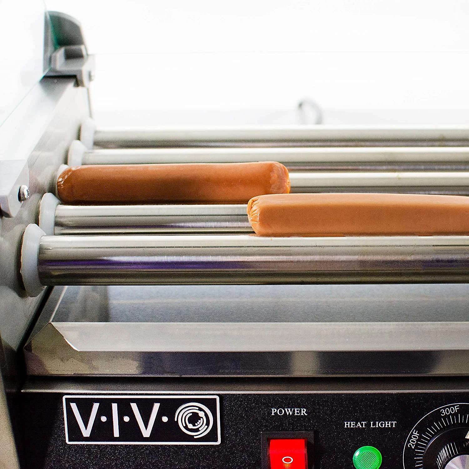 VIVO Electric 12 Hot Dog and 5 Roller Grill Warmer Cooker Machine with Cover HOTDGV205