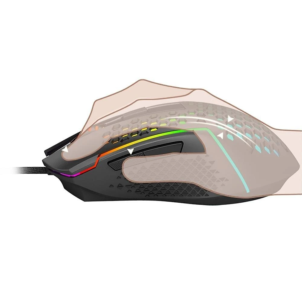 Mouse Gamer Redragon Reaping,  Chroma Mk2, RGB, 12400DPI, Optical Switch, 6 Botões, Preto - M987-K