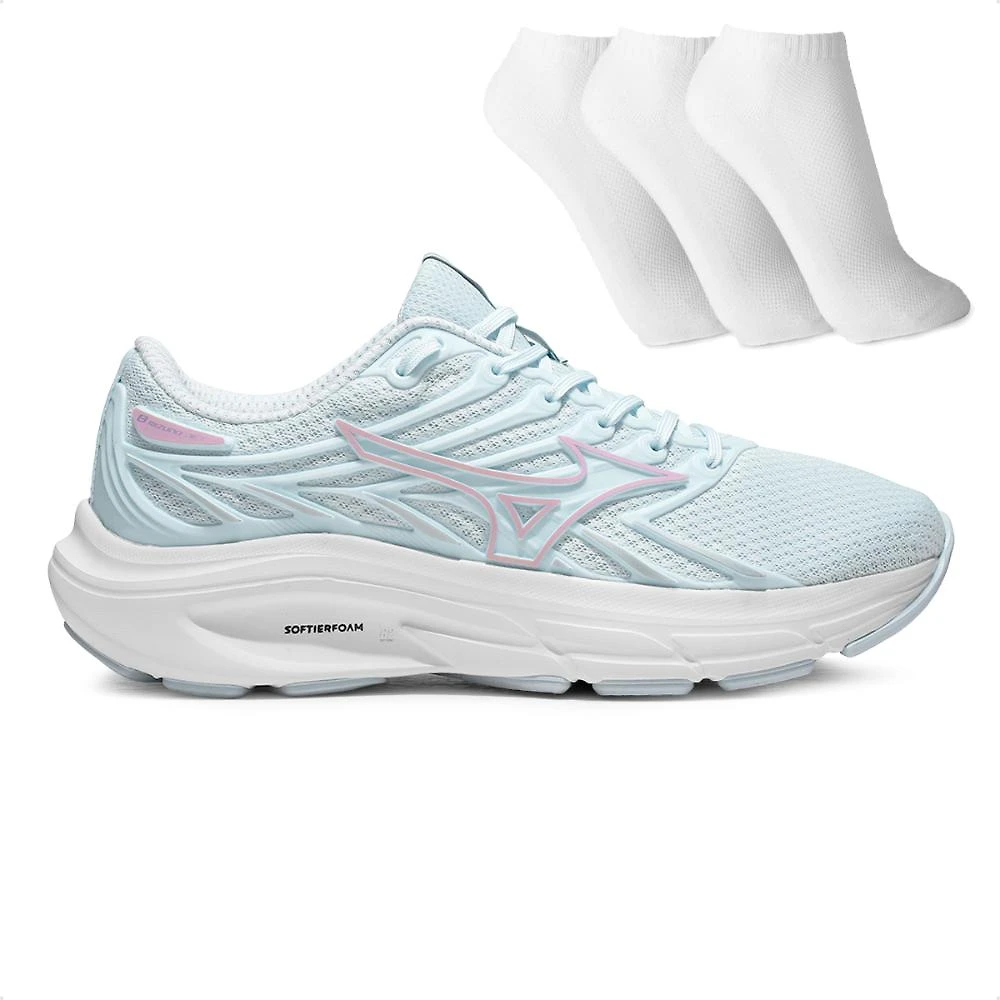 Tênis Mizuno Jet 8 Feminino + 3 Pares de Meias