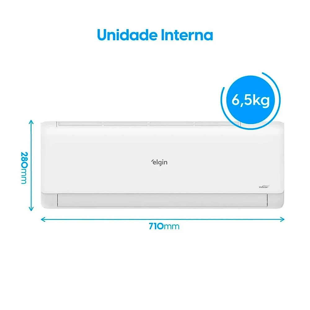 Ar Condicionado Eco Inverter II Split 9000 BTUs Frio Elgin 220V