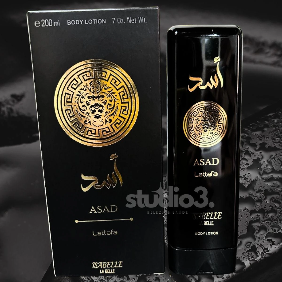 Miniatura Kit Perfume E Creme Asad Lattafa Parfum Isabelle La Belle