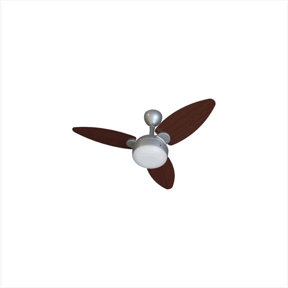 Ventilador de teto elluz marrom cinza inverter bivolt ventisol