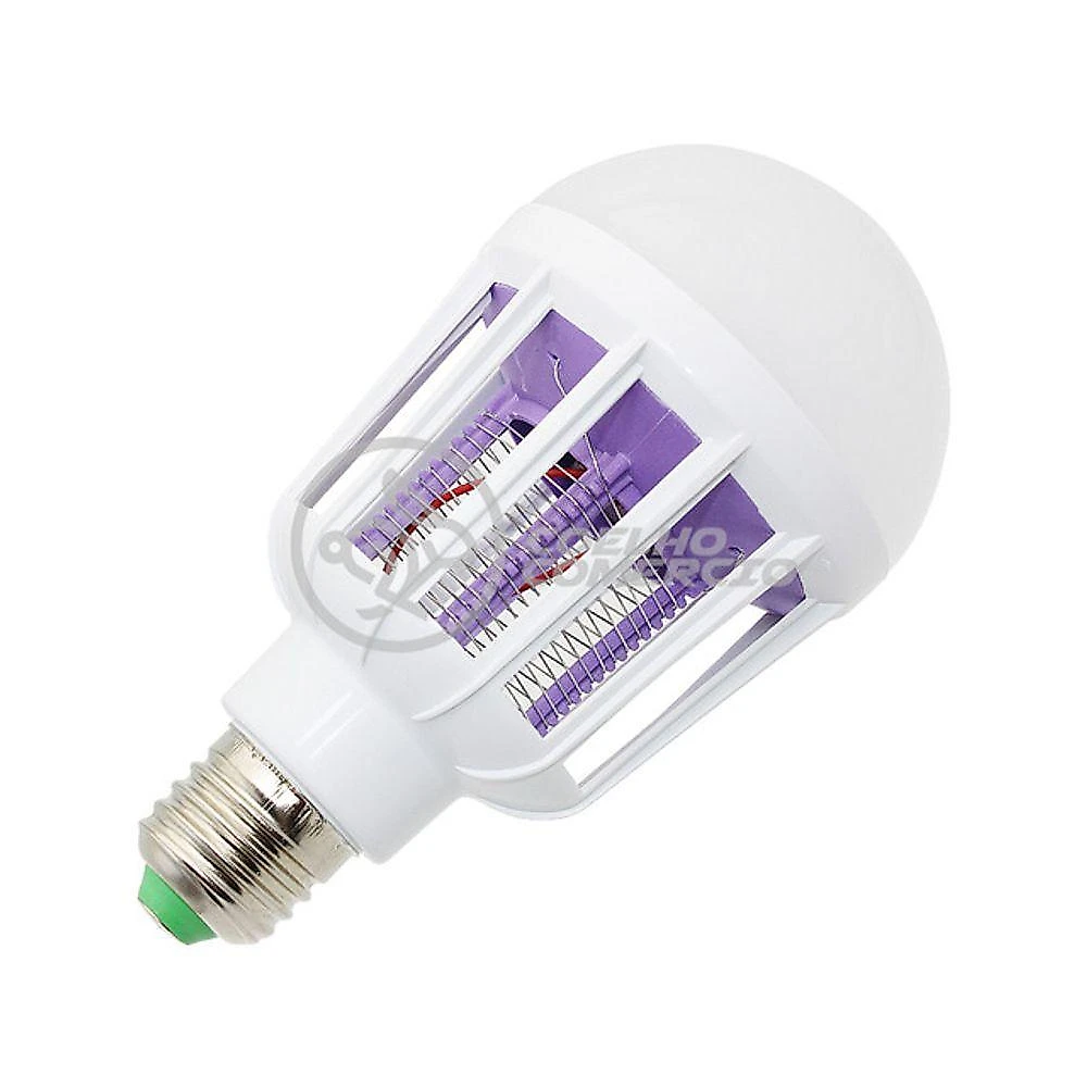 Lâmpada Luz Led Branco 15w Atrai Choque Mosquito