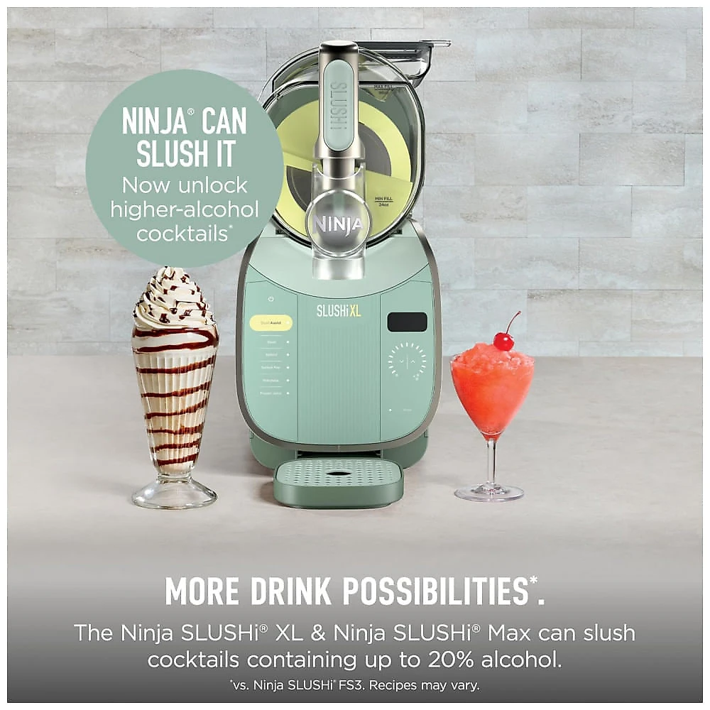 Máquina de Frozen Drink Ninja SLUSHi XL FS601GN 10+ Porções Verde