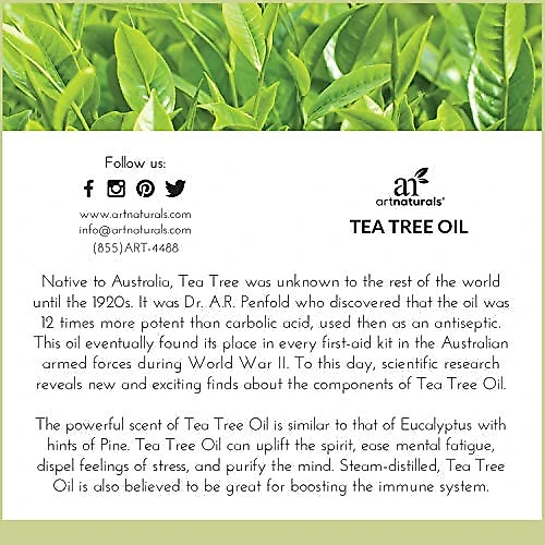 Condicionador Para Couro Cabeludo Árvore de Chá ArtNaturals 100 Natural 473 ml
