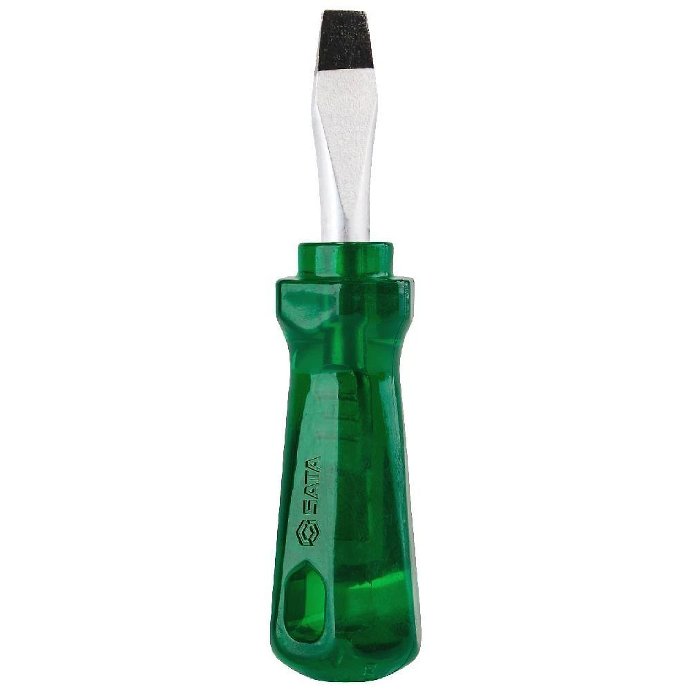 Chave de Fenda 3-16 X 1.1-2 St61363 Cabo Pvc Translúcido Verde Ergonômico Aço Cromo Vanádio Sata