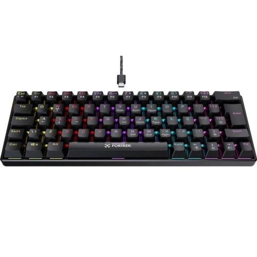 Miniatura Teclado Gamer Mecânico Fortrek Gravity 65 Compact Switch