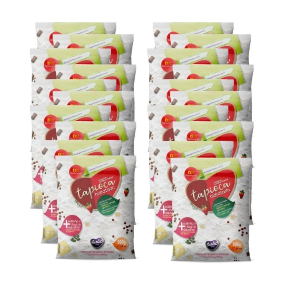 Kit 20 Unidades Tapioca Hidratada 500g Saudável Tapioca