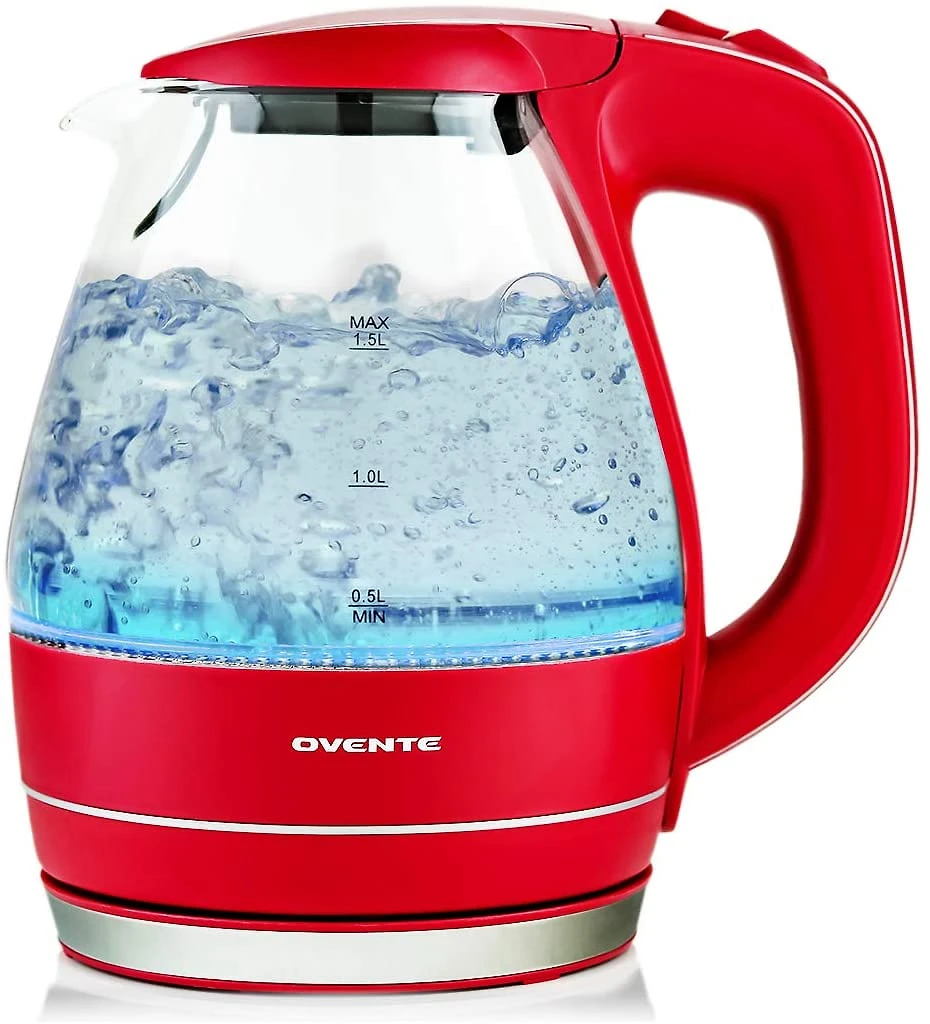 Chaleira elétrica portátil Ovente vermelho