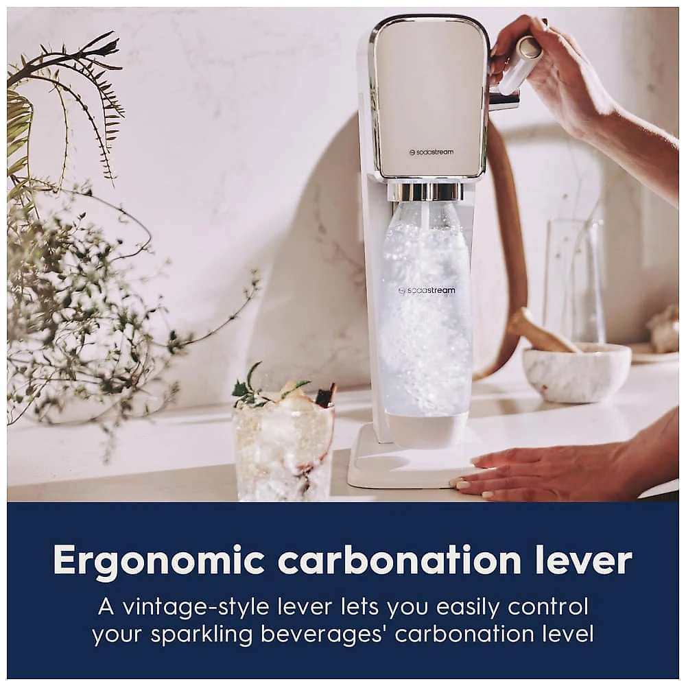 SodaStream ART Sparkling Máquina de fazer água- Transforme Água Comum em Água Gaseificada em Casa