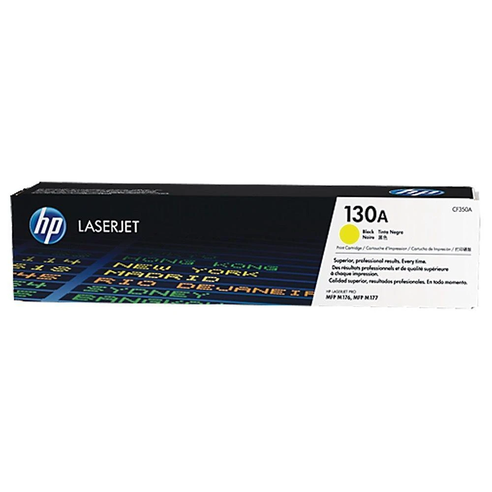 Toner Hp 130a Amarelo Laserjet Original Cf352a P/ Laserjet M176n, M177fw Cx 1 Un
