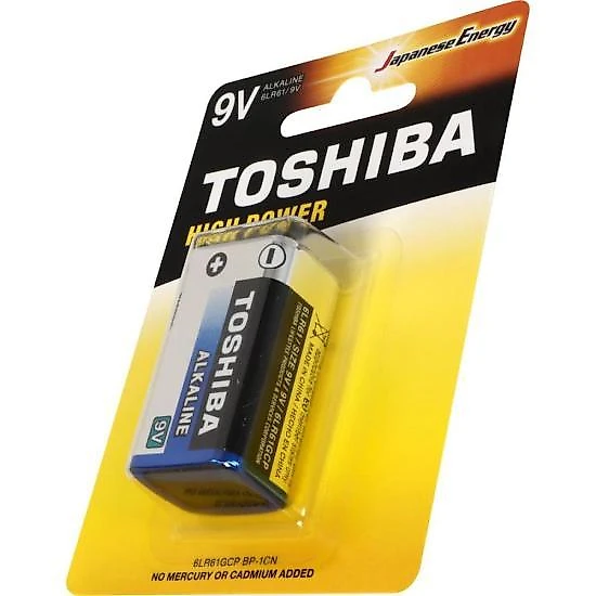 Bateria alcalina 9v 6lr61gcp (com1 bateria) toshiba
