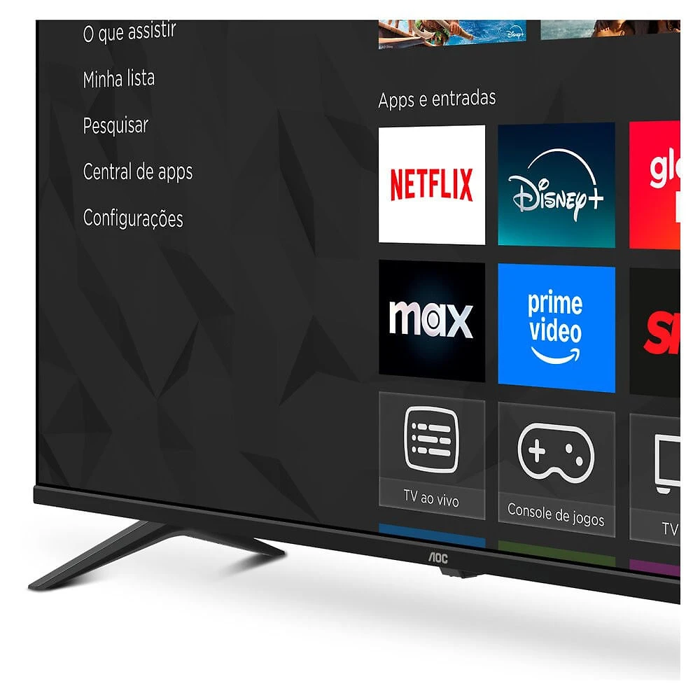 Miniatura Smart TV AOC 50 Polegadas, DLED, 4K, Roku TV - 50U7045/78G Preto - Bivolt