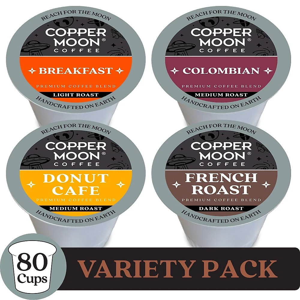 Cápsulas de café da Copper Moon para cafeteiras Keurig 20 K pacote variado