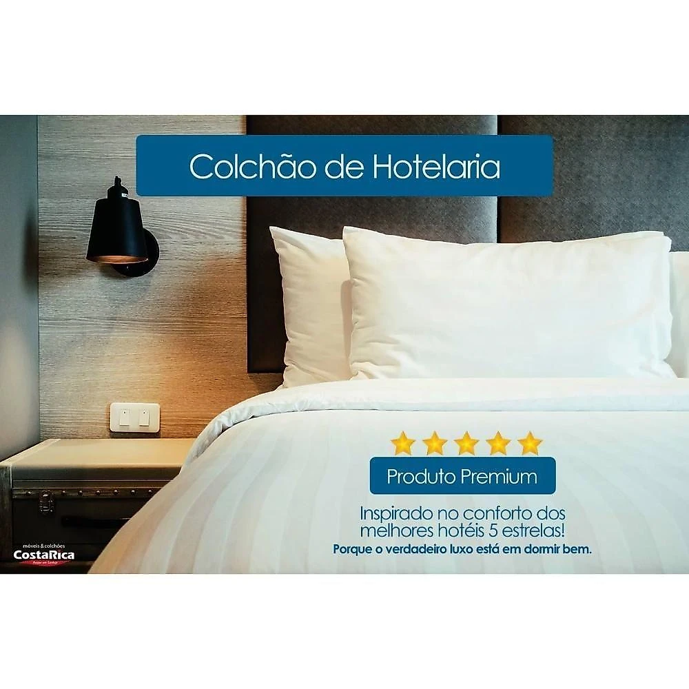Cama Box Queen Silver Star Euro Pillow Molas Bonnel Branco Colchões Castor