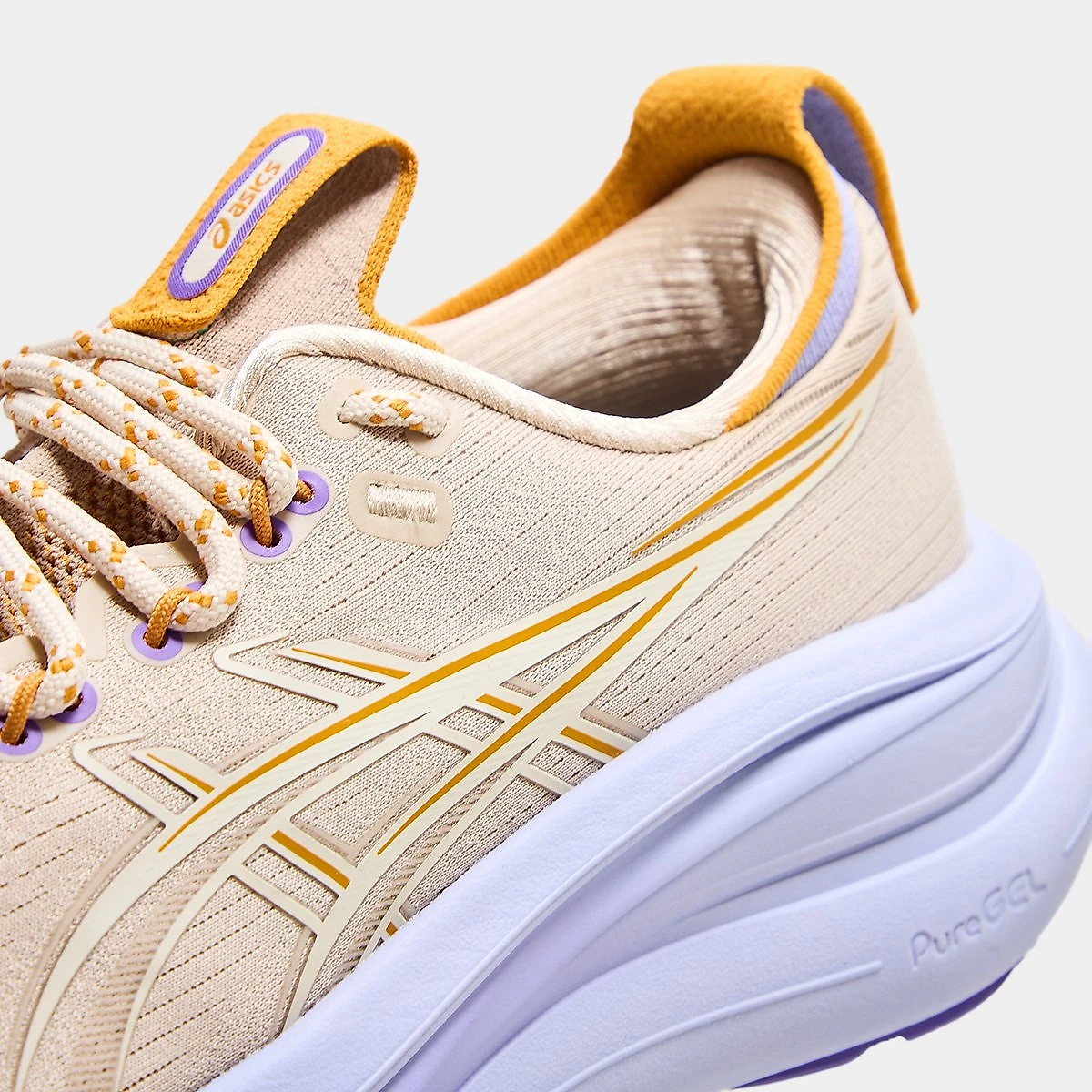 Tênis Asics Nimbus 28 Feminino Bege+Roxo - 34