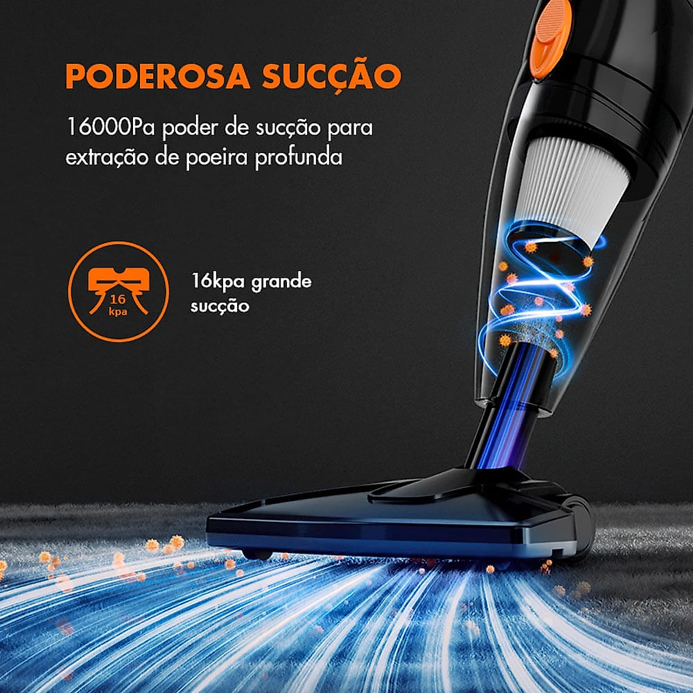 Aspirador De Po Vertical Gaabor Smart Sweep GVCW-M15A Preto 127V