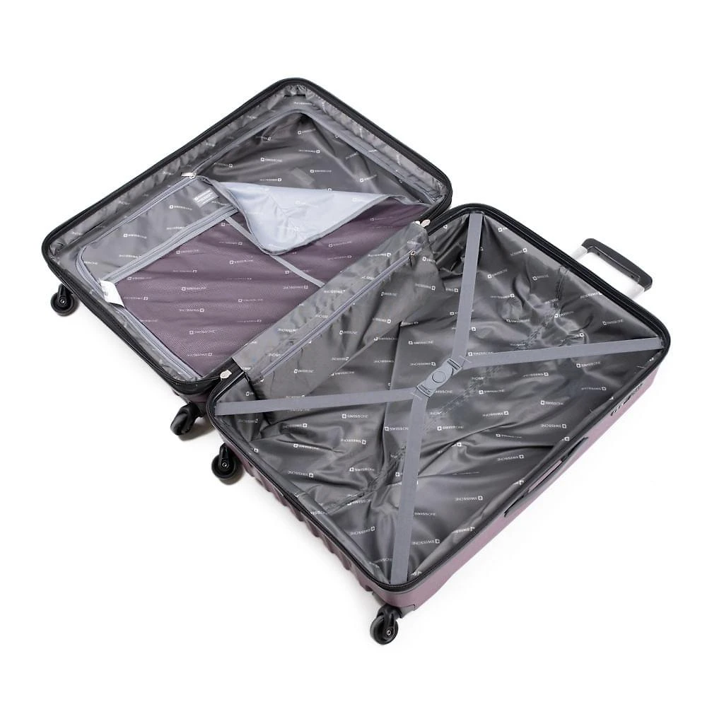 Mala grande polipropileno 4 rodas swissone montreux roxo