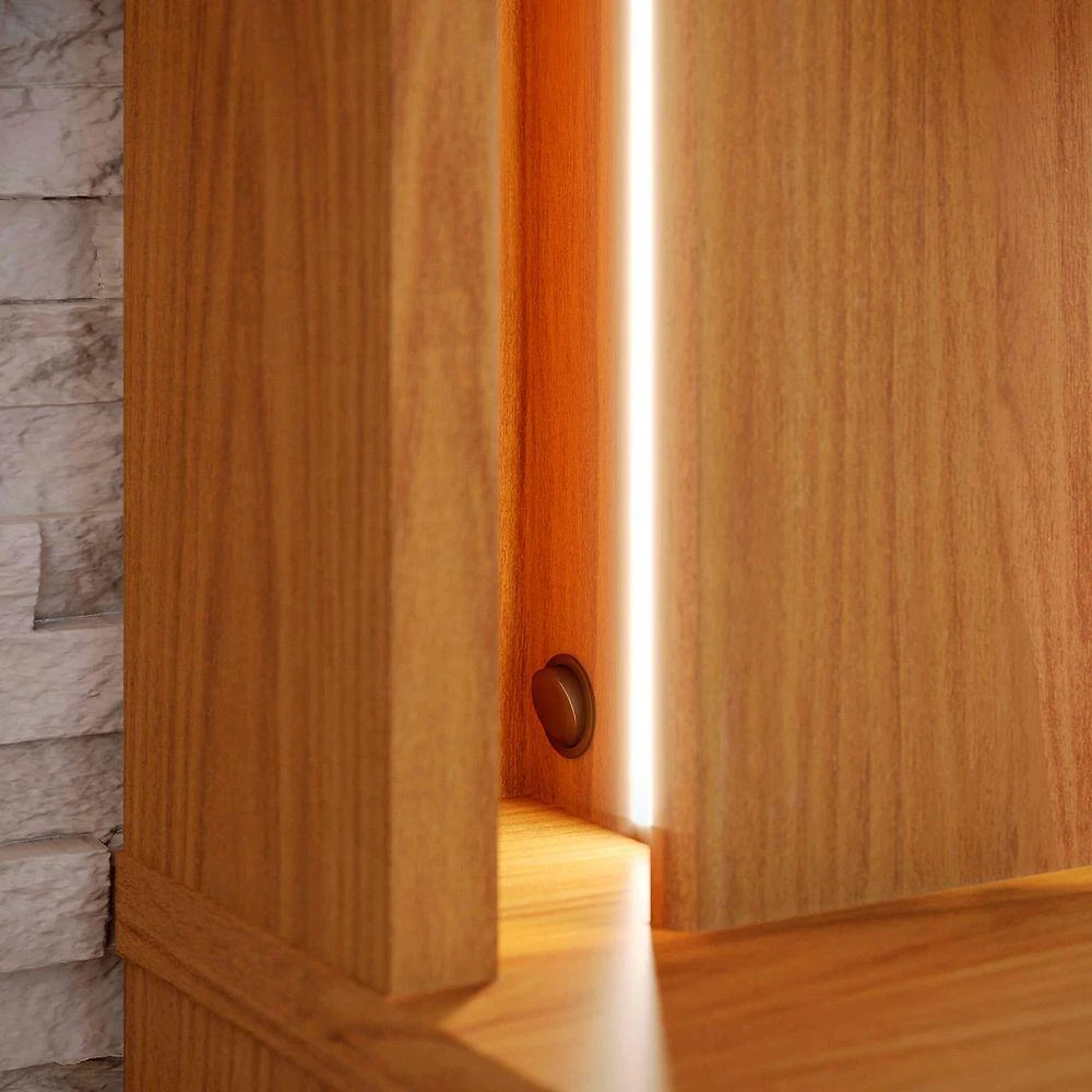 Estante Painel Tv 75 Pol Com Led 200cm Mafra Freijó C05 Mpozenato