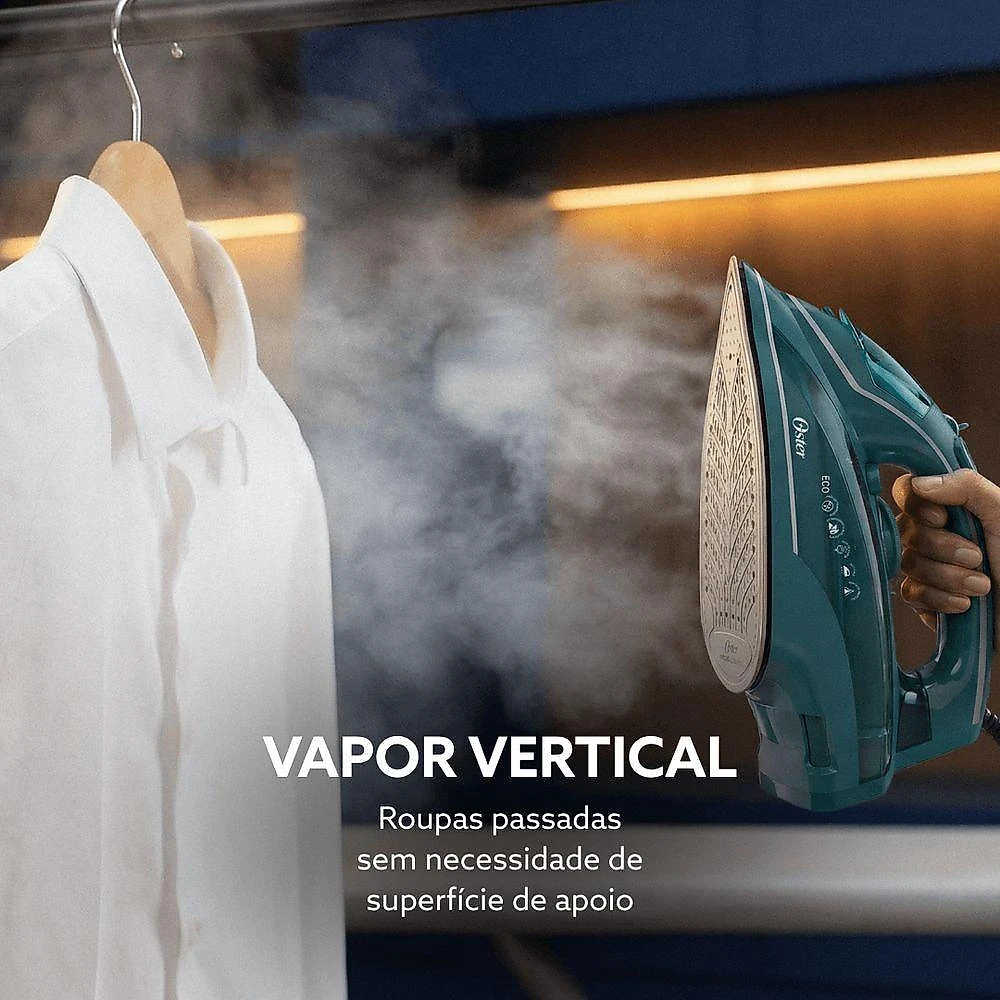 Ferro a Vapor Oster GCSTDPA8002-017 1700W Base Cerâmica Azul 110V