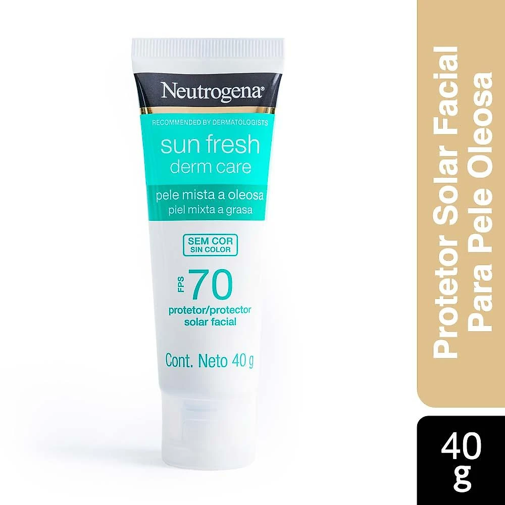Protetor solar neutrogena sun fresh derm care facial fps70 40g