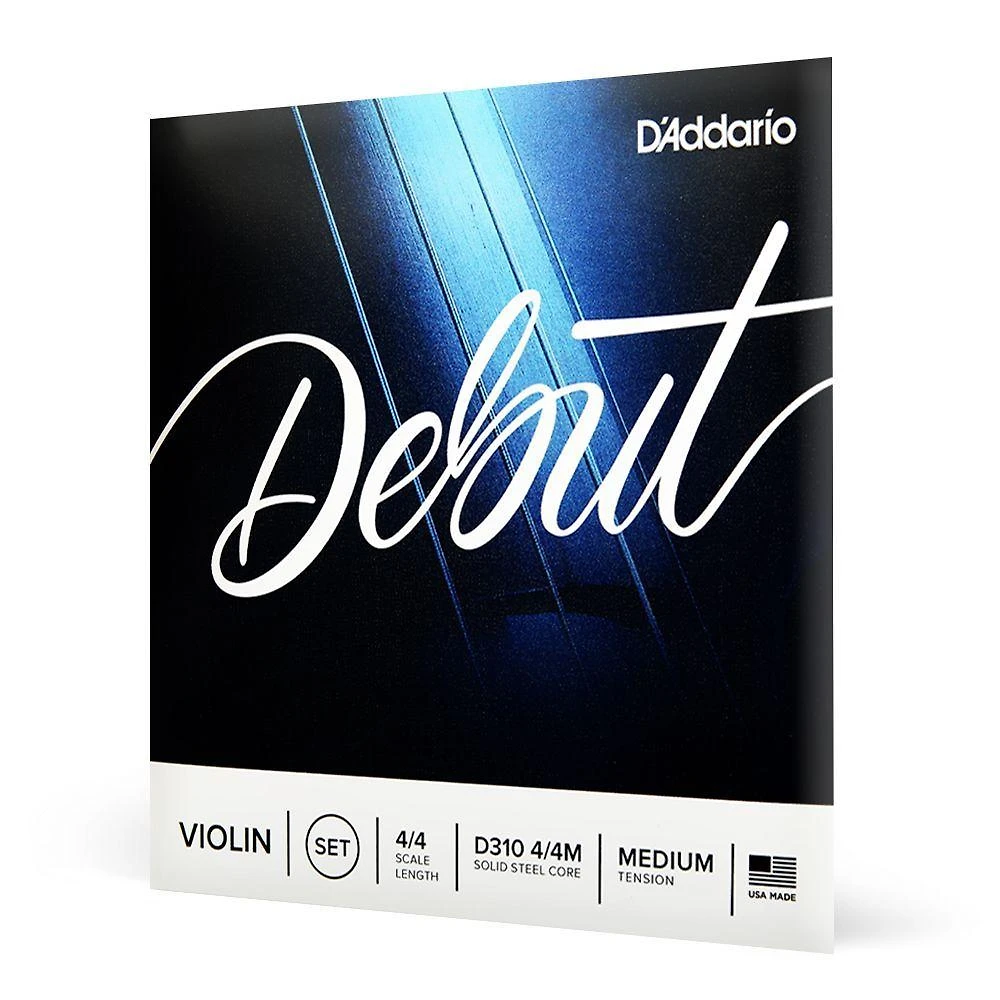 Encordoamento Violino D'Addario Debut D310 4-4M Aço Timbre