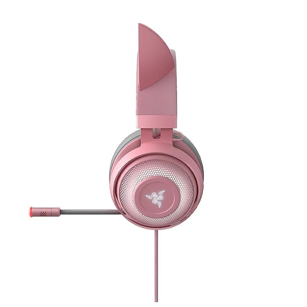 Headset Gamer Razer Kraken Kitty V2, Chroma RGB, 7.1, Driver 40mm, USB, Rosa - RZ0404730200