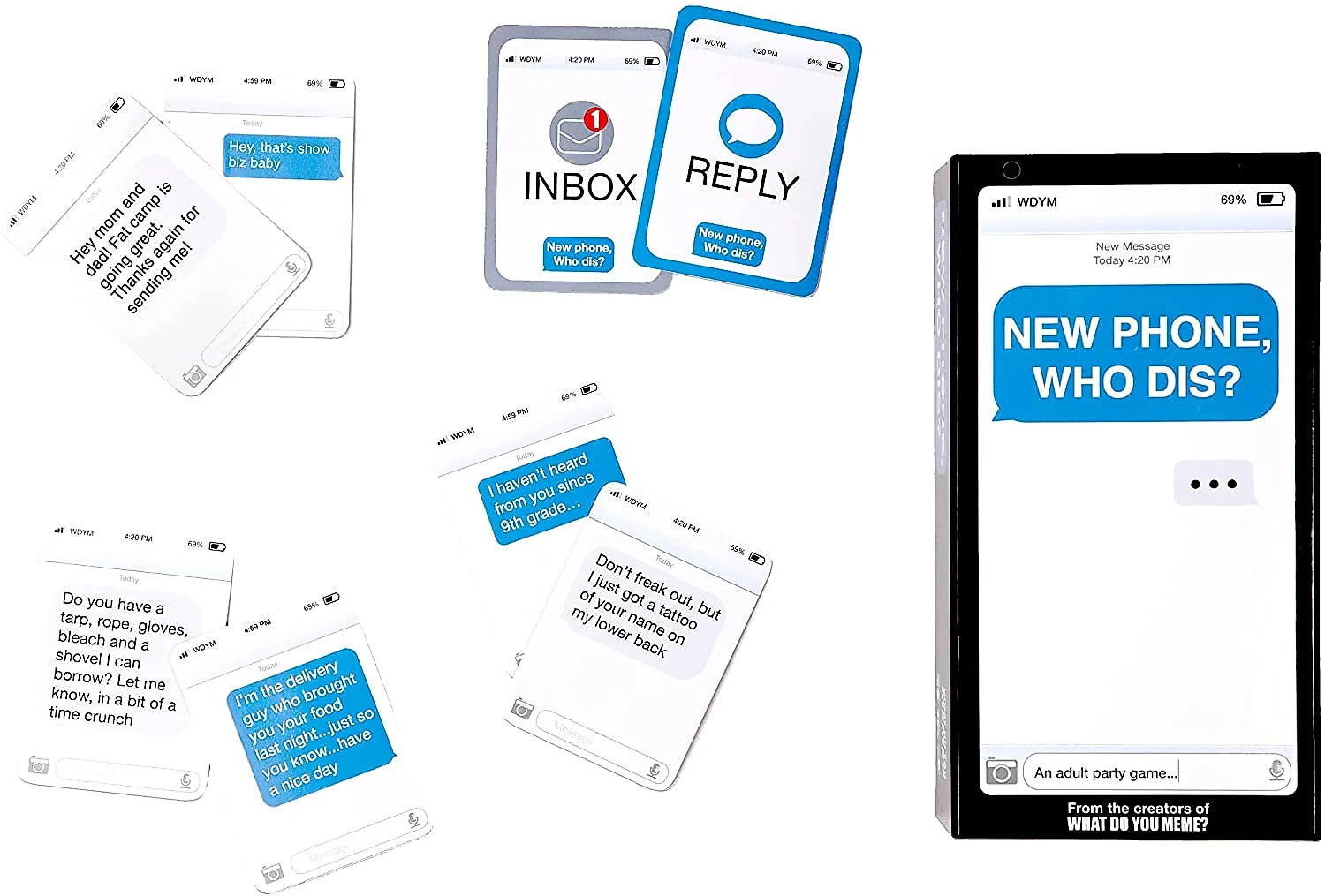 New Phone Who Dis Jogo de Mensagens de Texto OffLine em Inglês para Maiores de 17 Anos