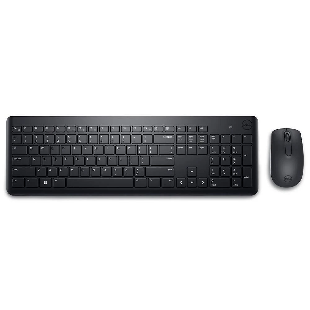 Miniatura Teclado e Mouse Sem Fio Dell KM3322W, USB, ABNT2, Preto - 580-BBBB