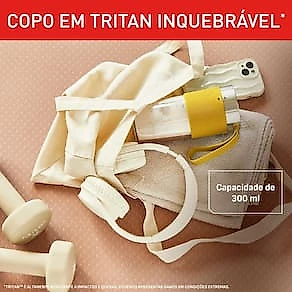Liquidificador Portátil Arno Lightmix LP00 Amarelo 300ml Recarregável USB-C