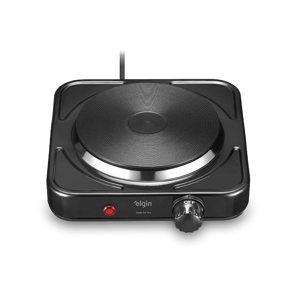 Cooktop Elétrico Elgin 1 Boca Portátil Termostato de Segurança 220V