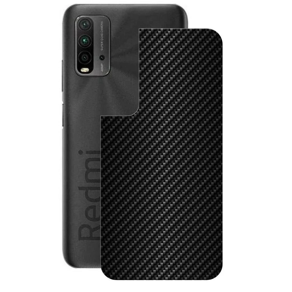 Película Para Xiaomi Redmi 9t - Traseira De Fibra De Carbono Preta - Gshield
