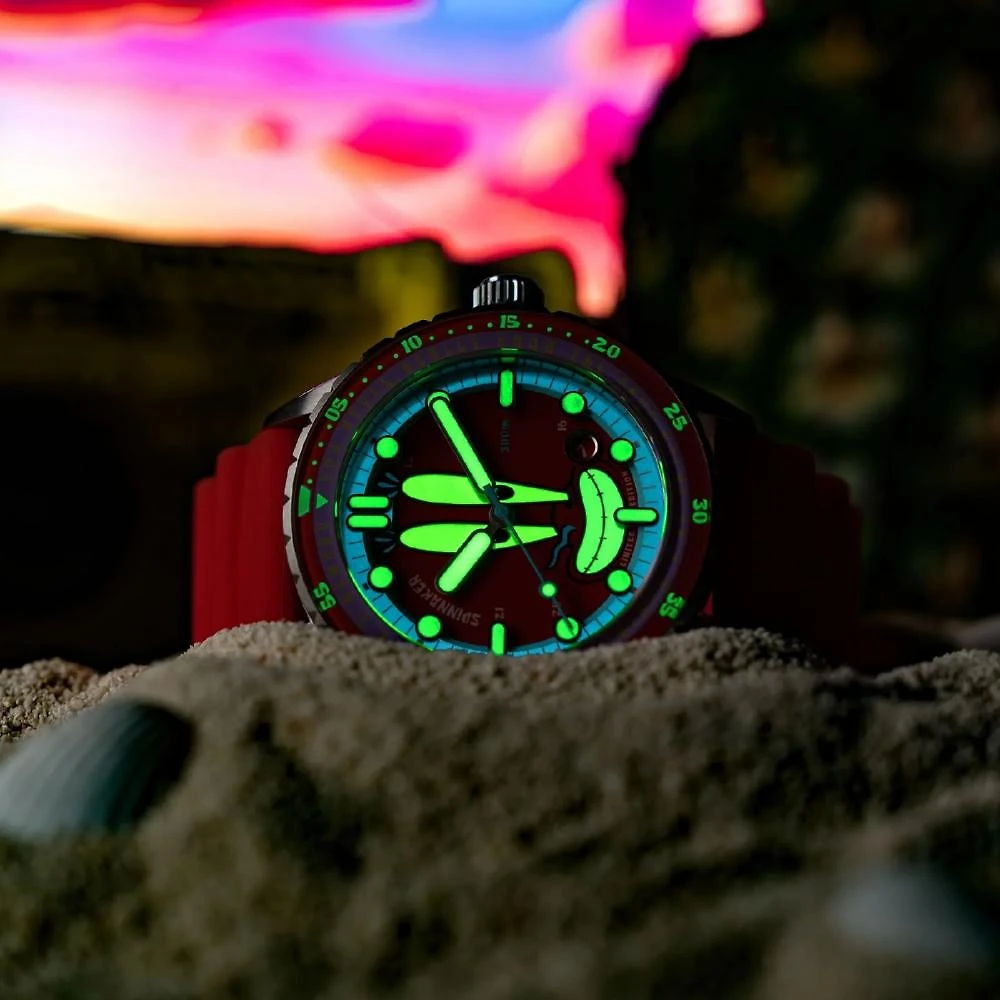 Miniatura Relógio Spinnaker Hass Automatic Mr. Krabs Red 25th Limited Edition SP-5138-44