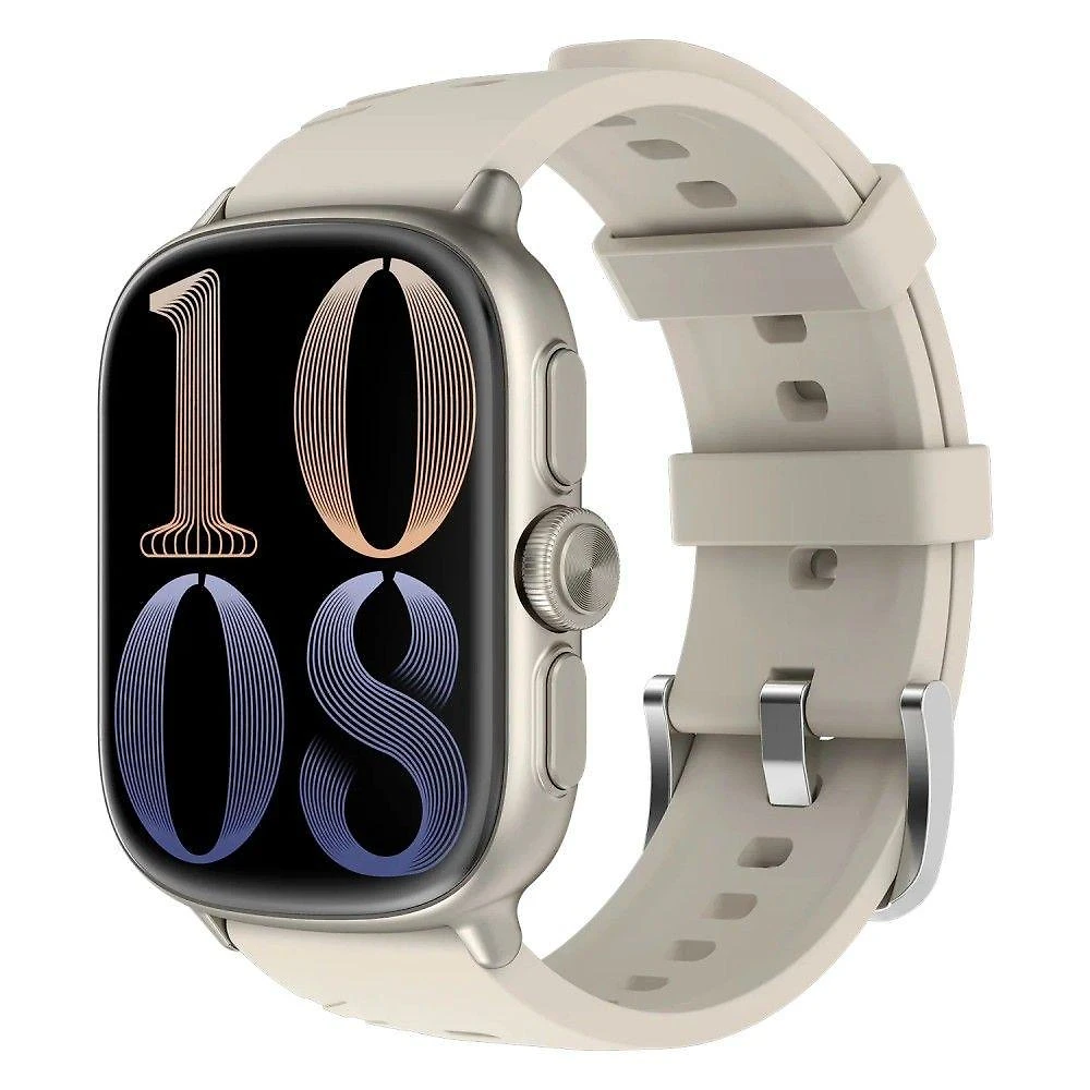Smartwatch Imilab Imiki Frame 2 Pro Tela 1.43 AMOLED Frequência Cardíaca Bateria 240 Dias Bege