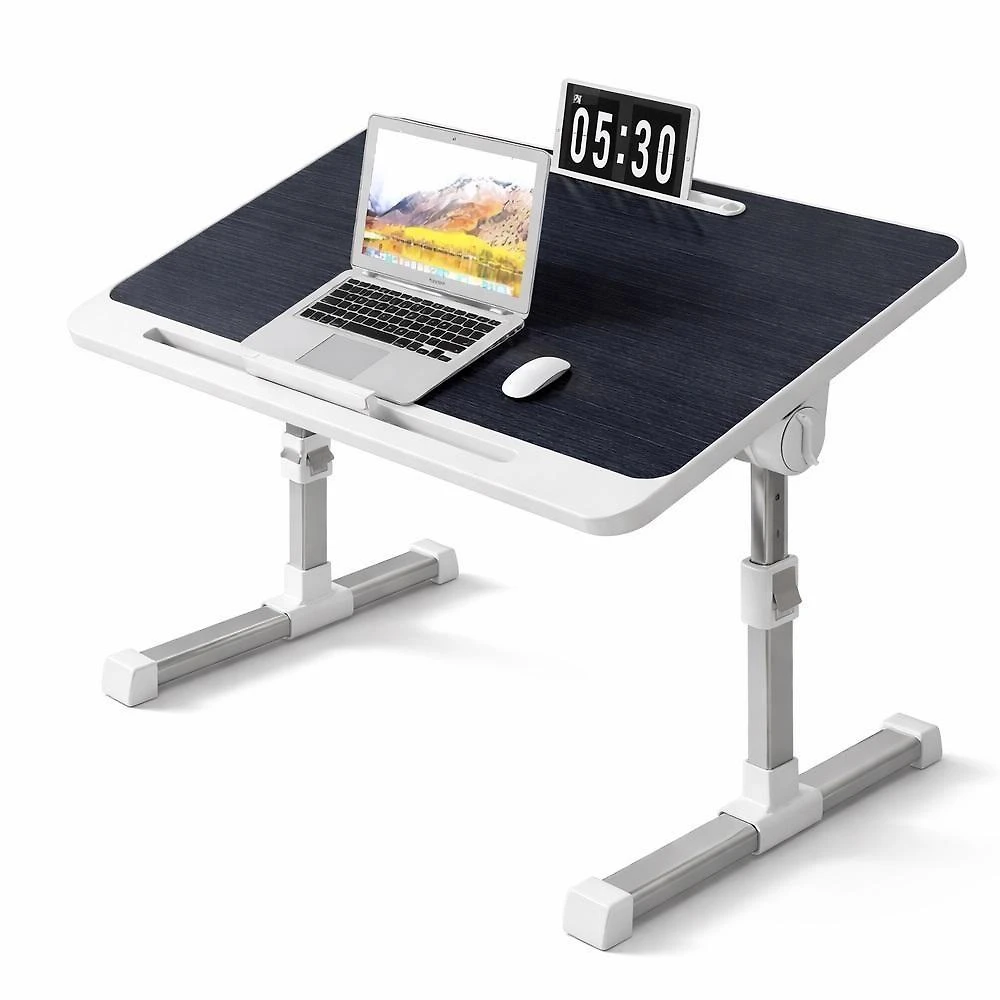 Mesa para Notebook Ajustável Dobrável para Cama e Sofá Preto Yeet