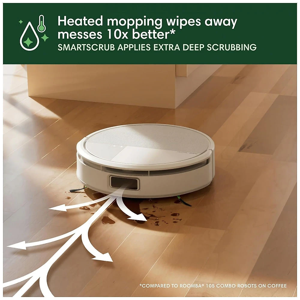 Robô Aspirador e Esfregão iRobot Roomba Max 705 com Dock AutoWash Branco LiDAR 120V