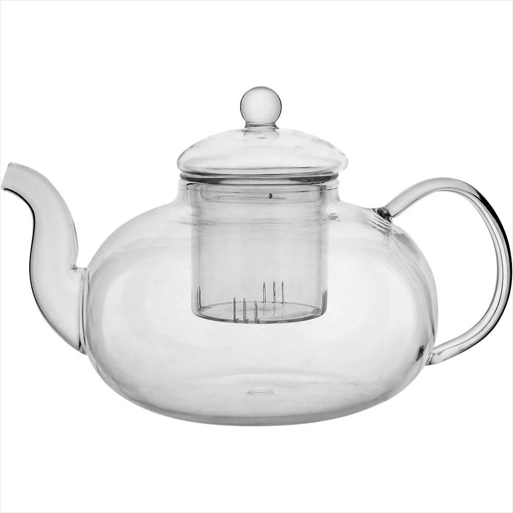 Chaleira 17x15x23 cm 1,2l borosilicato transparente com infusor clear - gs