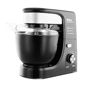 Batedeira Planetária Philco PHP500 Turbo com 11 Velocidades e 500W – Preto 110V