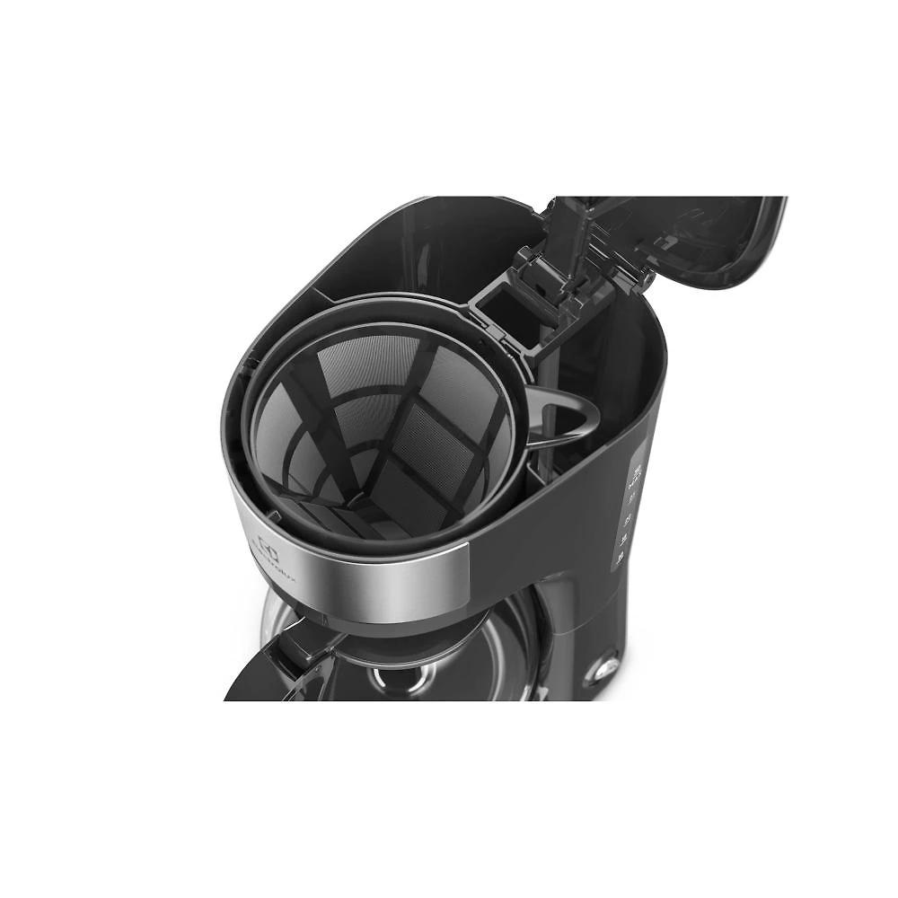 Cafeteira elétrica electrolux efficient ecm20 30 xícaras aço inox escovado/preto