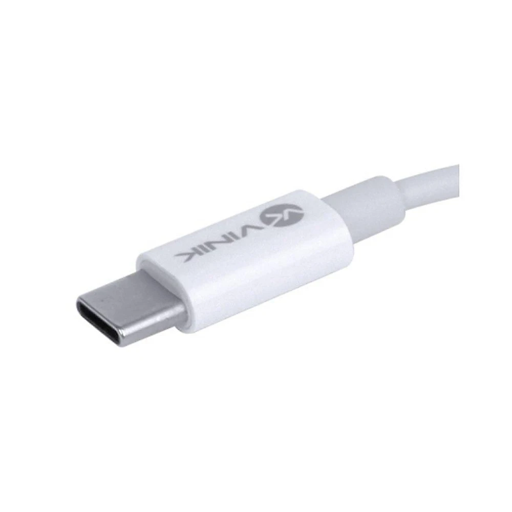 Adaptador de Fone de Ouvido USB Tipo C para P2 3.5mm Branco Vinik
