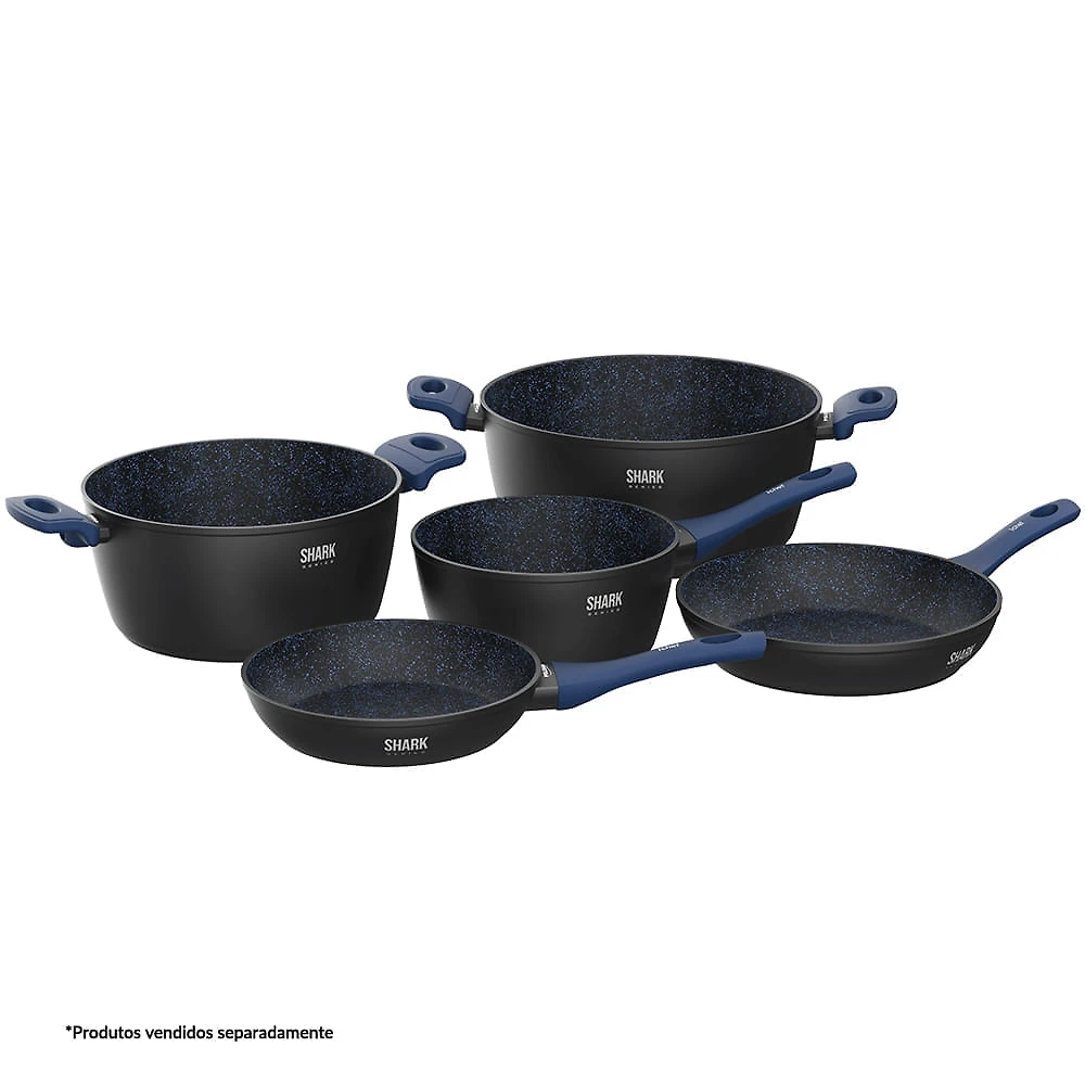 Miniatura Panela Family Size 28cm Ichef Home Polishop Shark Series - Azul | Azul