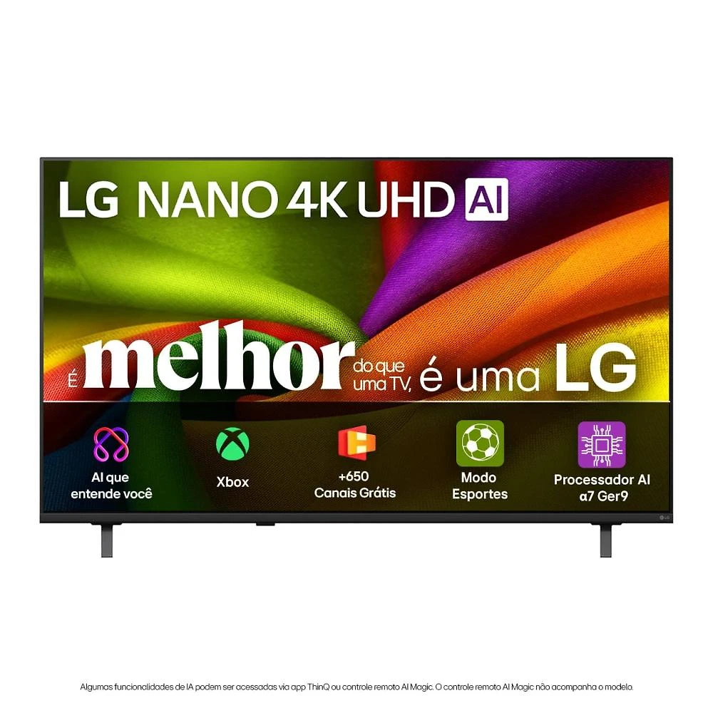 Smart tv 43" 4k lg 43nu850bpsa nano ai webos 26 hdr10