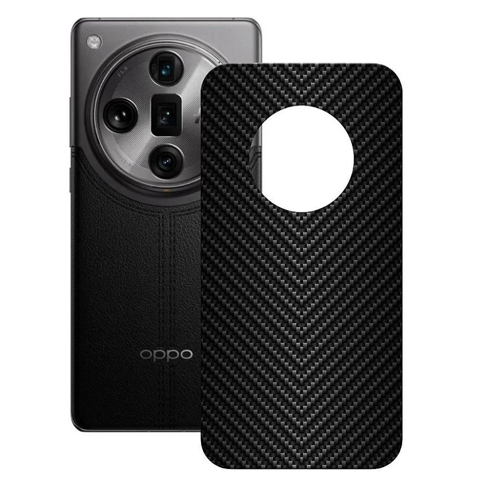 Película Para Oppo Find X7 Ultra - Traseira De Fibra De Carbono Preta - Gshield