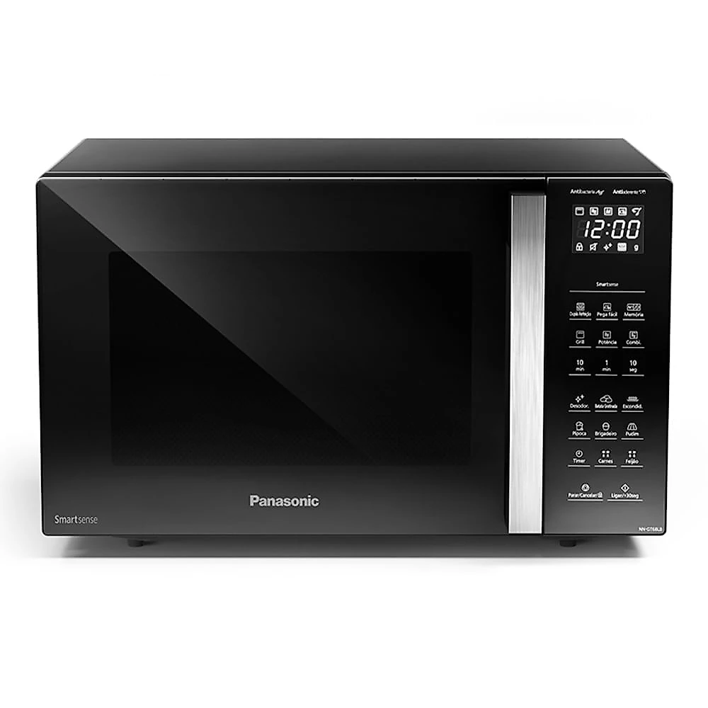Miniatura Microondas Panasonic Com SmartSense e Dupla Refeição 30L Preto - NN-GT68LBRU 110v